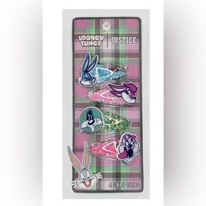 🔴 3/$12 Looney Tunes Snap Hair‎ Clips Set!
